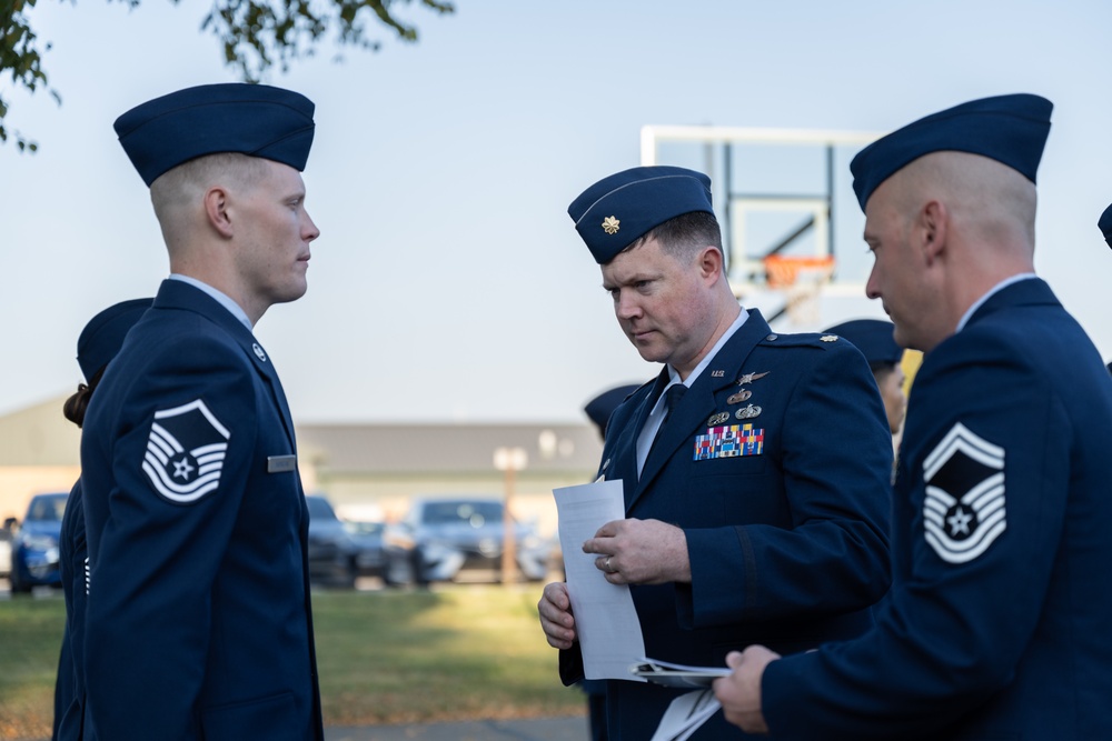 DVIDS - Images - 181st Communications Squadron conduct blues inspection ...