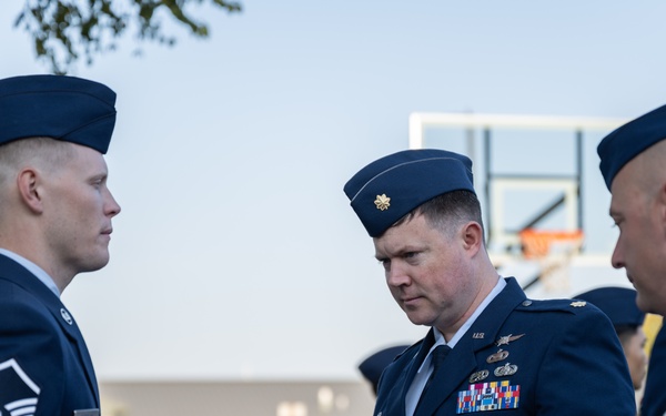 181st Communications Squadron conduct blues inspection