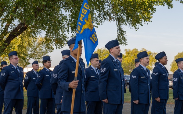 181st Communications Squadron conduct blues inspection