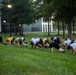 Military members assigned to the Defense Threat Reduction Agency (DTRA), conduct a joint physical training (PT) session at DTRA headquarters on Fort Belvoir, Va. Sep. 19, 2025. (DoW photo by Christopher R. Nicely)