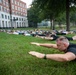 Military members assigned to the Defense Threat Reduction Agency (DTRA), conduct a joint physical training (PT) session at DTRA headquarters on Fort Belvoir, Va. Sep. 19, 2025.