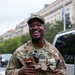 A Mississippi National Guard Soldier laughs with troops in Washington, D.C.