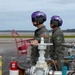 U.S. Marines with 2nd MAW and CLC-21 refuel Harriers