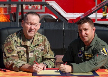 Sheppard AFB National Fire Prevention Week Proclamation Signing