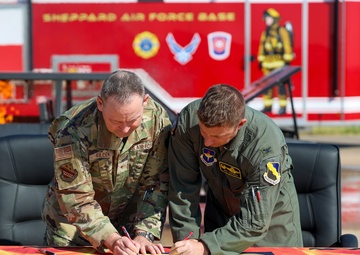 Sheppard AFB National Fire Prevention Week Proclamation Signing