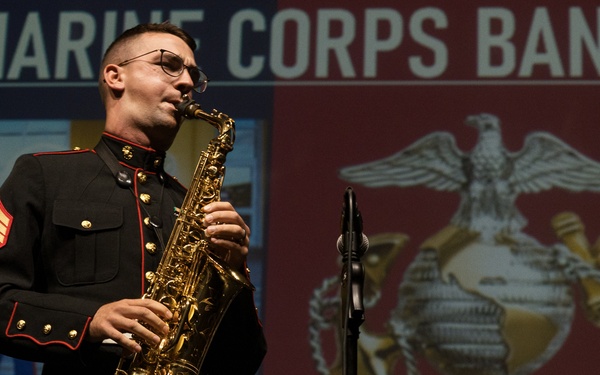 Marine Band San Diego Brass Band performs at Sandra Day O’Connor High School