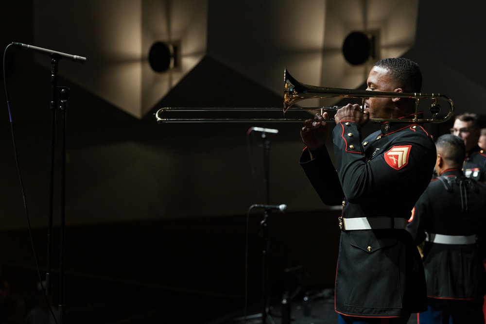 Marine Band San Diego Brass Band performs at Sandra Day O’Connor High School