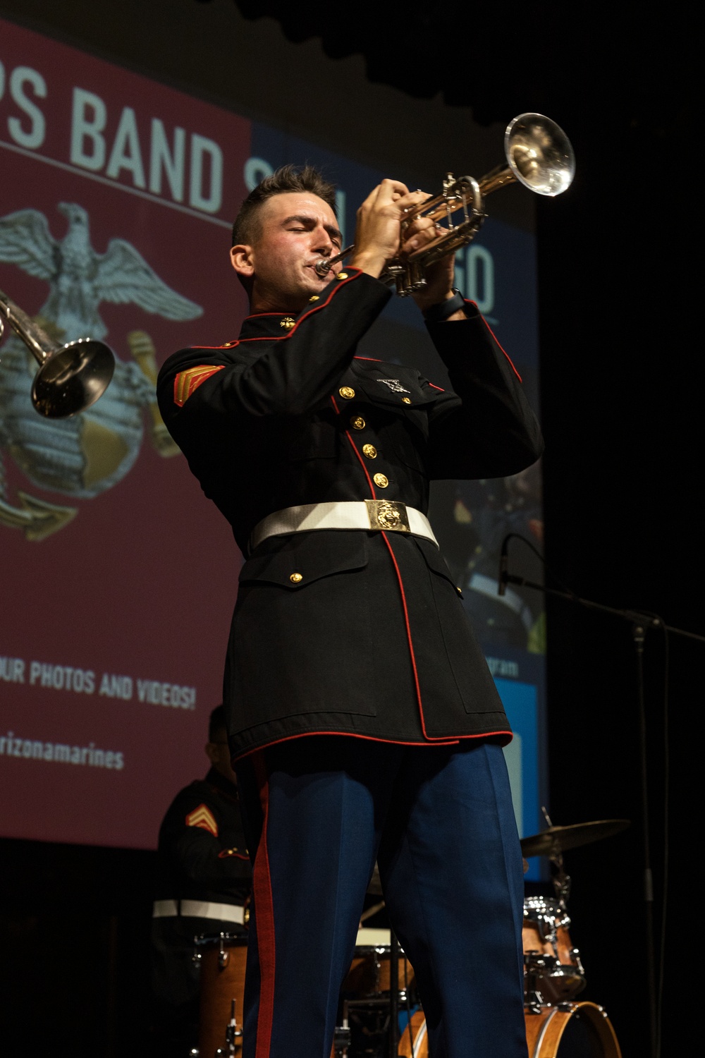 Marine Band San Diego Brass Band performs at Sandra Day O’Connor High School