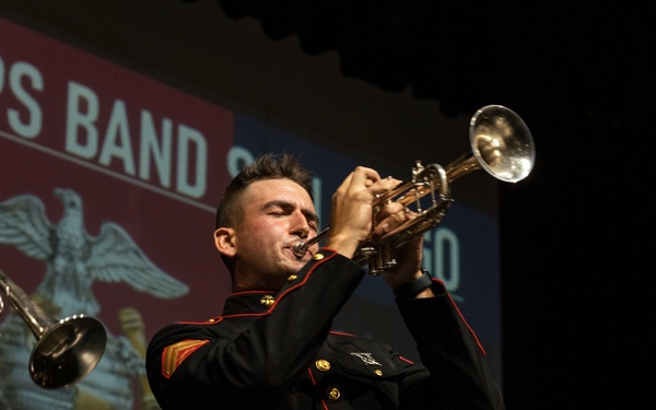 Marine Band San Diego Brass Band performs at Sandra Day O’Connor High School