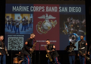 Marine Band San Diego Brass Band performs at Sandra Day O’Connor High School