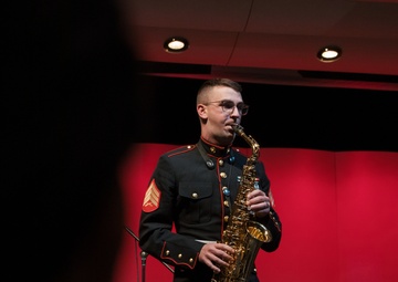 Marine Band San Diego Brass Band performs at Highland High School