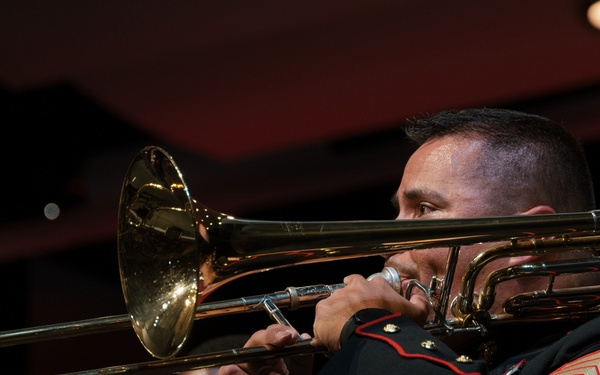 Marine Band San Diego Brass Band performs at Highland High School