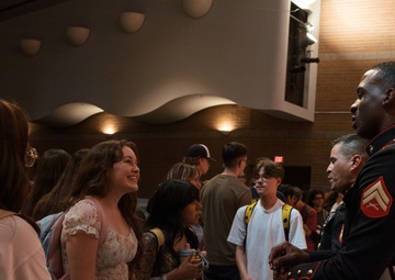 Marine Band San Diego Brass Band performs at Highland High School