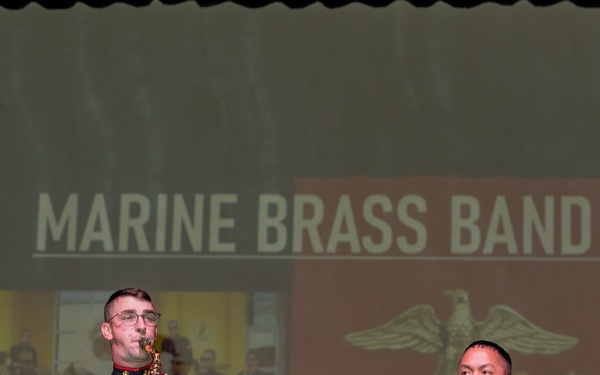 Band San Diego Brass Band performs at Crismon High School