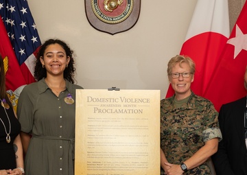Col Fitzgerald signs Domestic Violence Prevention Proclamation