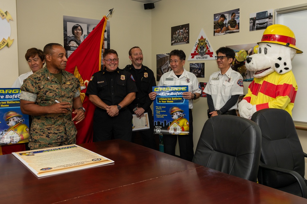 Col Walker signs Fire Prevention Proclamation