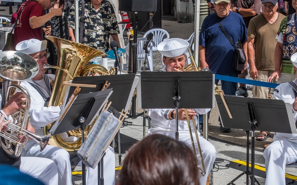 U.S. 7th Fleet Band performs at the Iicha Icha Festival