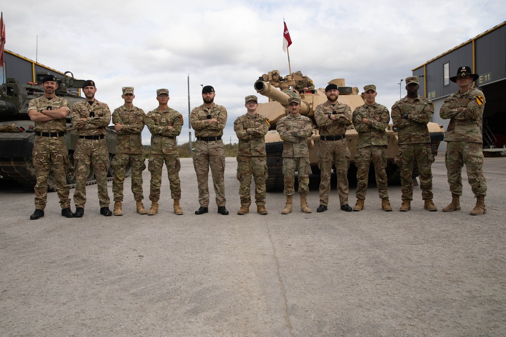 6-9 Cav Conducts Promotion Ceremony with the British Royal Tank Regiment