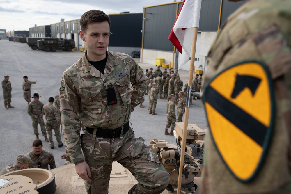 6-9 Cav Conducts Promotion Ceremony with the British Royal Tank Regiment