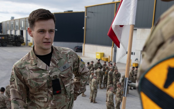 6-9 Cav Conducts Promotion Ceremony with the British Royal Tank Regiment