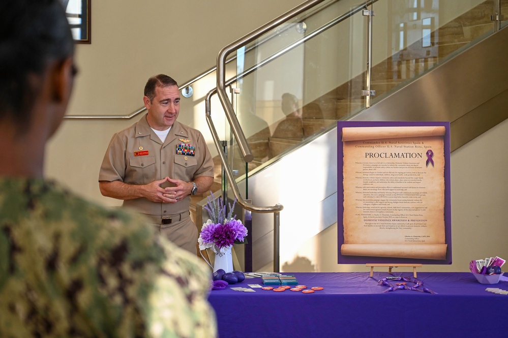 NAVSTA Rota Recognizes Domestic Violence Awareness Month