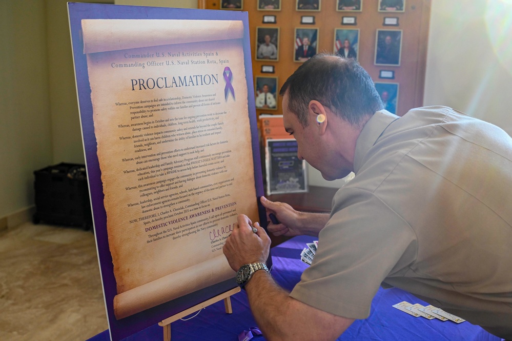 NAVSTA Rota Recognizes Domestic Violence Awareness Month