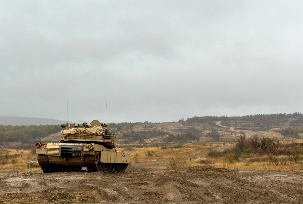 1st ABCT, 1st Infantry Division, M1A2 Abrams Conduct Table VI Gunnery at Novo Selo Training Area