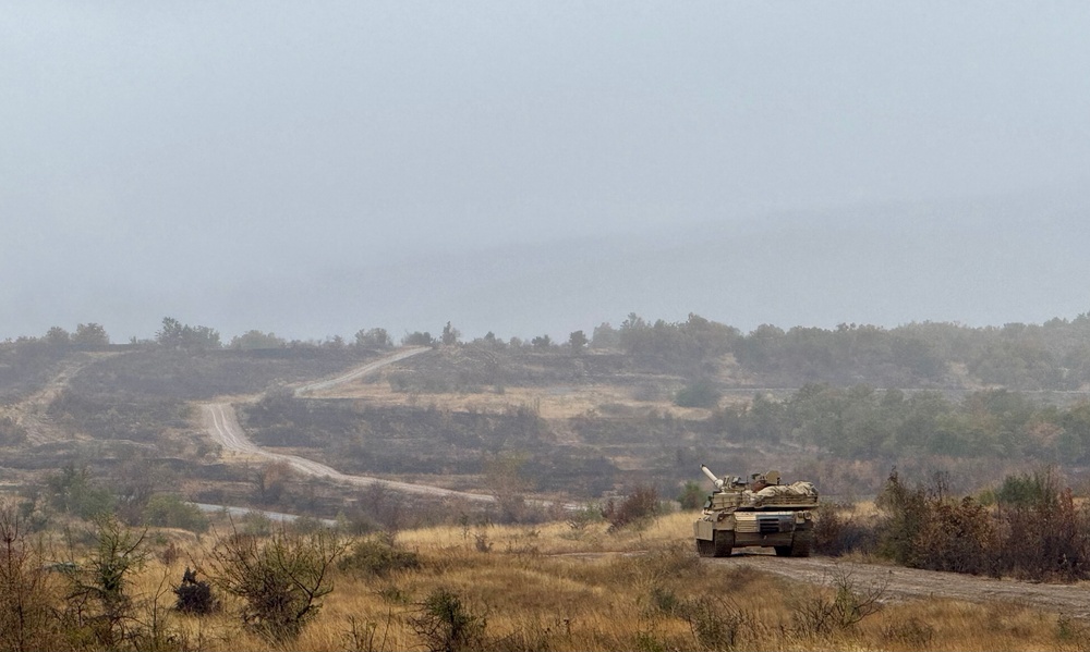 1st ABCT, 1st Infantry Division, M1A2 Abrams Conduct Table VI Gunnery at Novo Selo Training Area