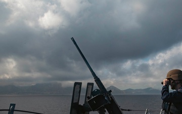 USS Winston S. Churchill Transits The Strait of Gibraltar