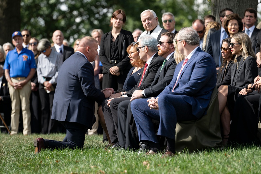Military Funeral Honors are Conducted for U.S. Marine Corps Capt. Frederick Smith in Section 34