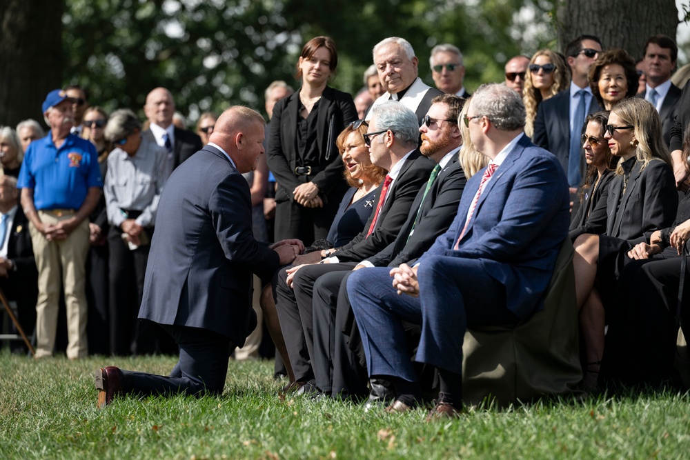 Military Funeral Honors are Conducted for U.S. Marine Corps Capt. Frederick Smith in Section 34
