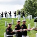 Military Funeral Honors are Conducted for U.S. Marine Corps Capt. Frederick Smith in Section 34