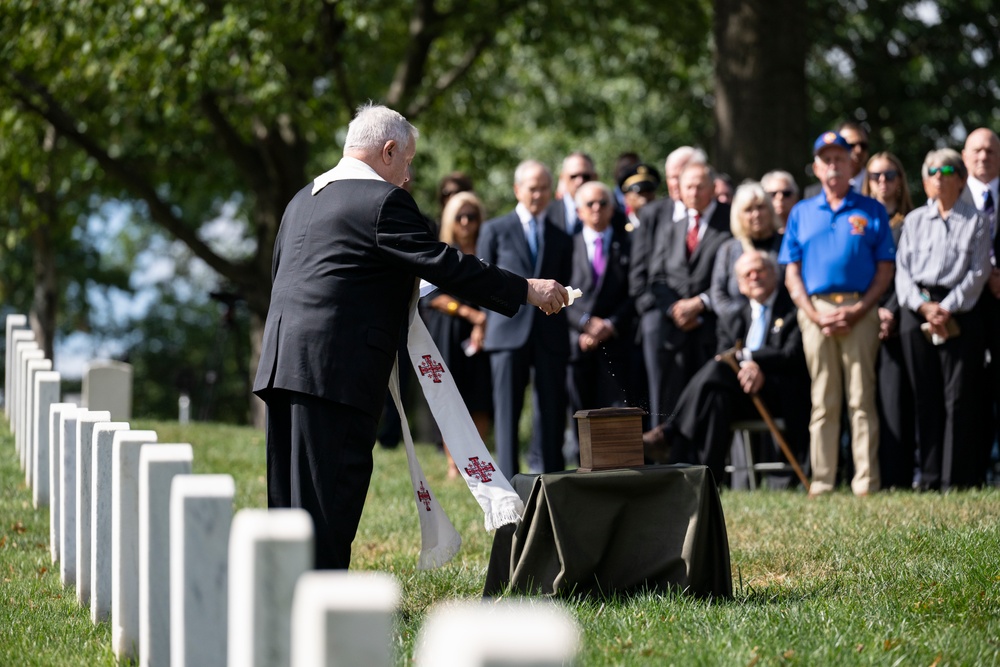 Military Funeral Honors are Conducted for U.S. Marine Corps Capt. Frederick Smith in Section 34