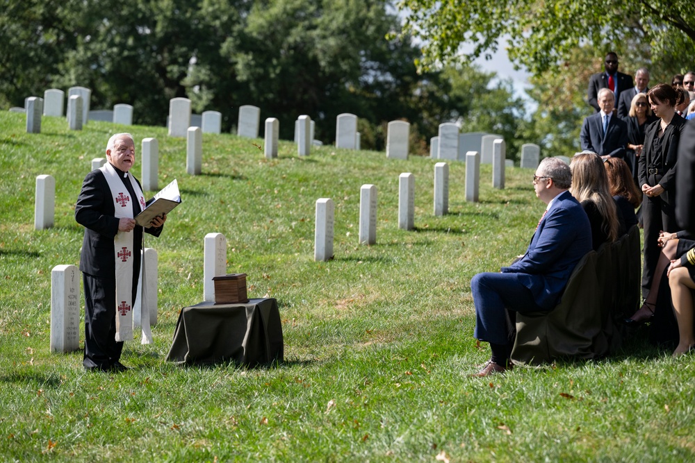 Military Funeral Honors are Conducted for U.S. Marine Corps Capt. Frederick Smith in Section 34