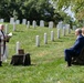 Military Funeral Honors are Conducted for U.S. Marine Corps Capt. Frederick Smith in Section 34