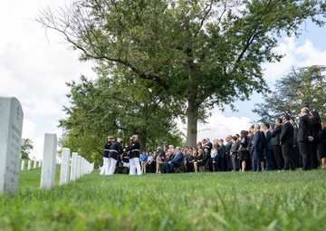 Military Funeral Honors are Conducted for U.S. Marine Corps Capt. Frederick Smith in Section 34