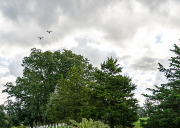 Military Funeral Honors are Conducted for U.S. Marine Corps Capt. Frederick Smith in Section 34