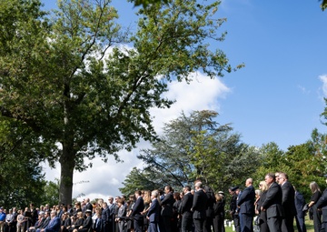 Military Funeral Honors are Conducted for U.S. Marine Corps Capt. Frederick Smith in Section 34