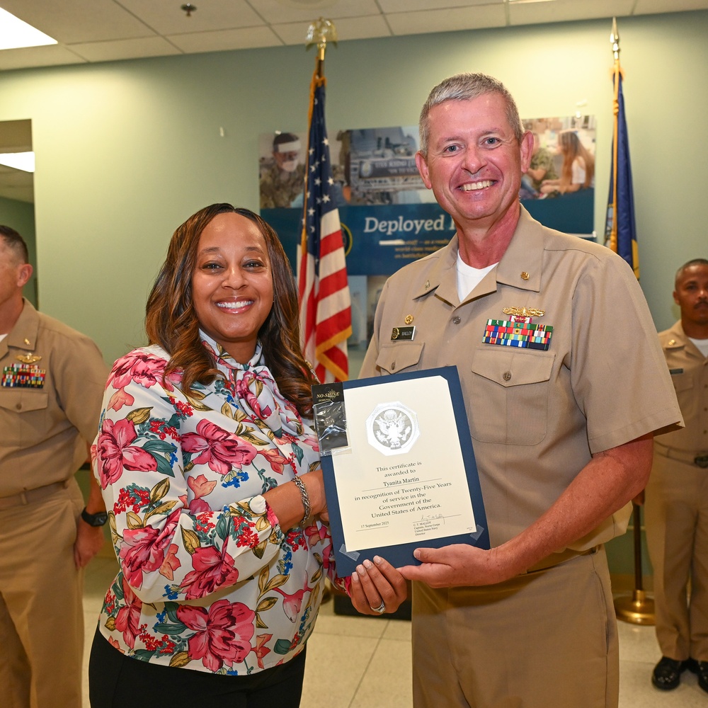 Awards Ceremony at Naval Hospital Jacksonville – October 3, 2025