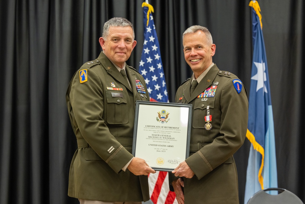 Maj. Gen. Michael Wickman Retires