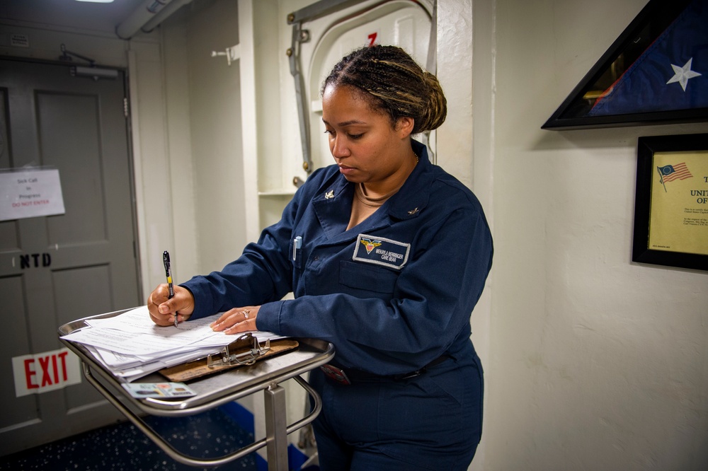 USS Carl Vinson conducts routine operations