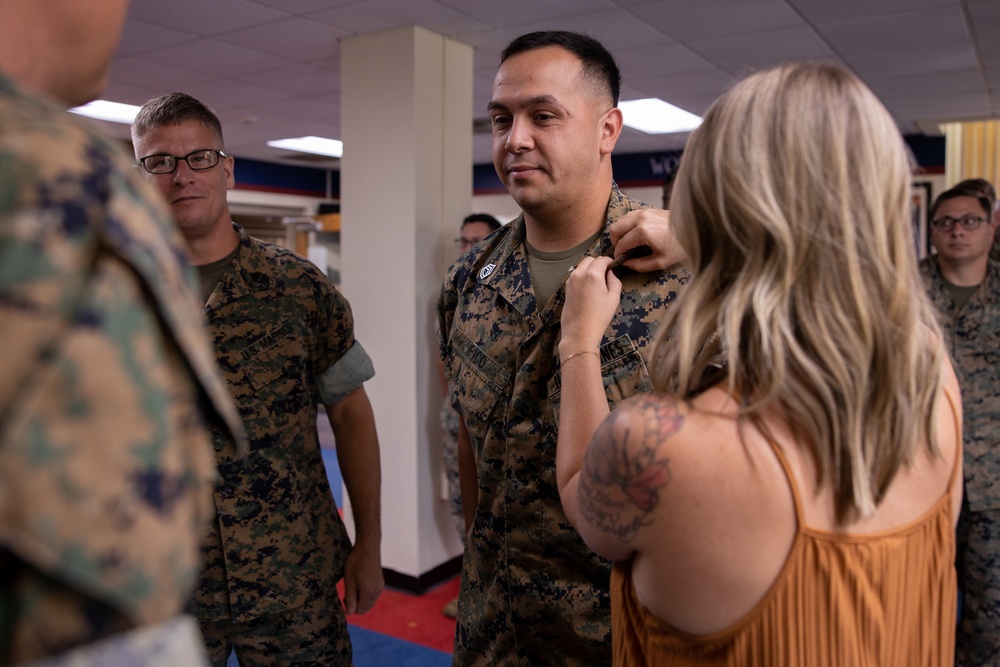 6th Marine Corps District GySgt. Fico Promotion