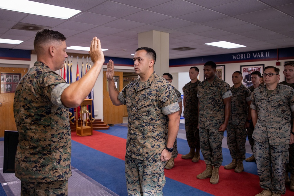 6th Marine Corps District GySgt. Fico Promotion