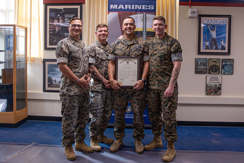 6th Marine Corps District GySgt. Fico Promotion