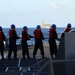 Carrier Strike Group (CSG) 12, USS Gerald R. Ford (CVN 78), USS Roosevelt (DDG 80) Participate in Replenishment-at-Sea in the Alboran Sea
