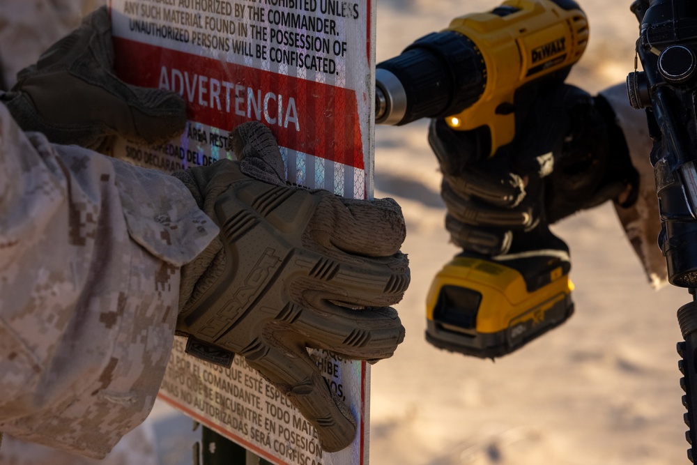 Combat Logistics Battalion 15 marks more territory for National Defense Area in Arizona