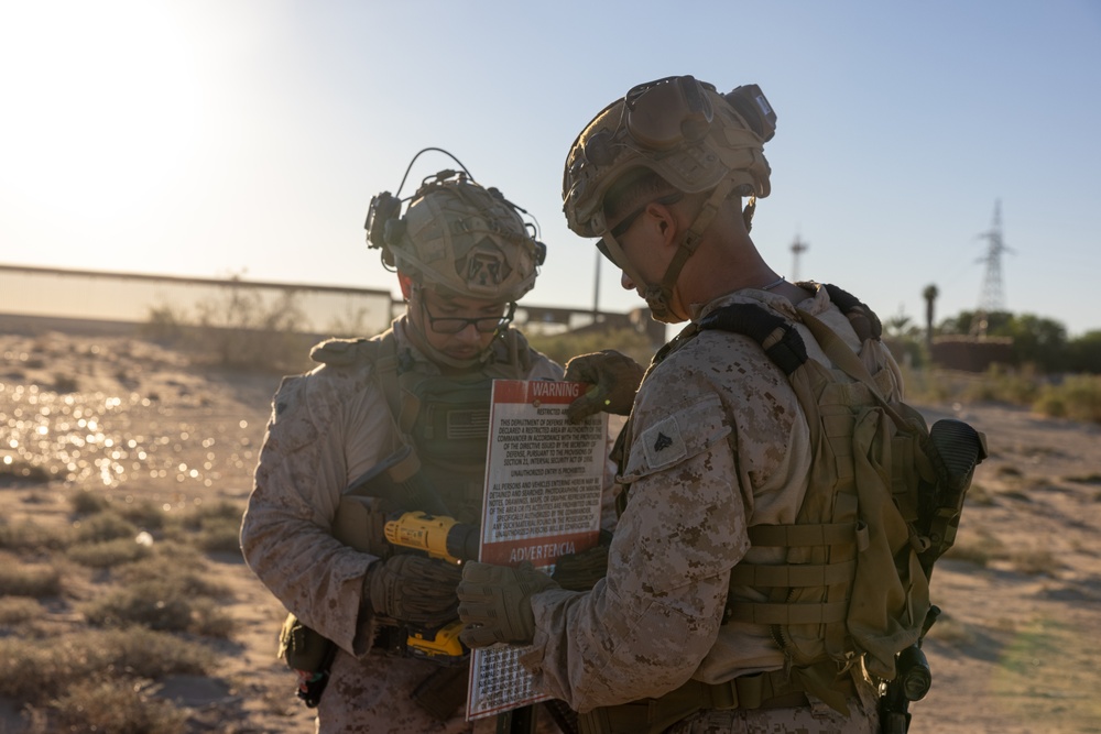 Combat Logistics Battalion 15 marks more territory for National Defense Area in Arizona