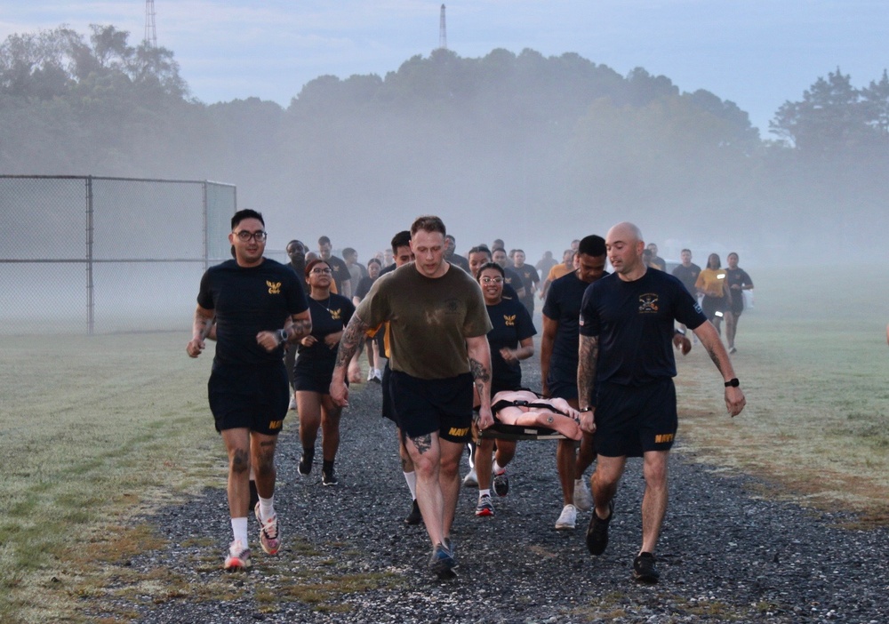 NMRTC Annapolis Combines Physical Training with Litter Transport