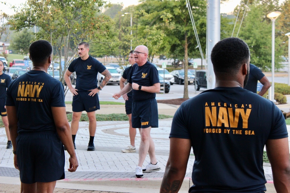 U.S. Navy 250th Birthday - NMRTC Annapolis Commanding Officer Leads Physical Training
