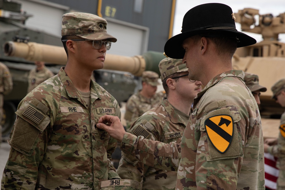 6-9 Cav Conducts Promotion Ceremony with the British Royal Tank Regiment